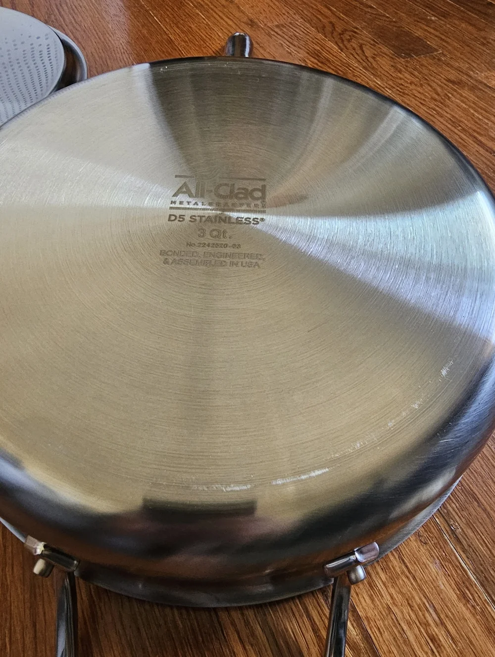 New All-Clad D5 3 Qt Saute Pan